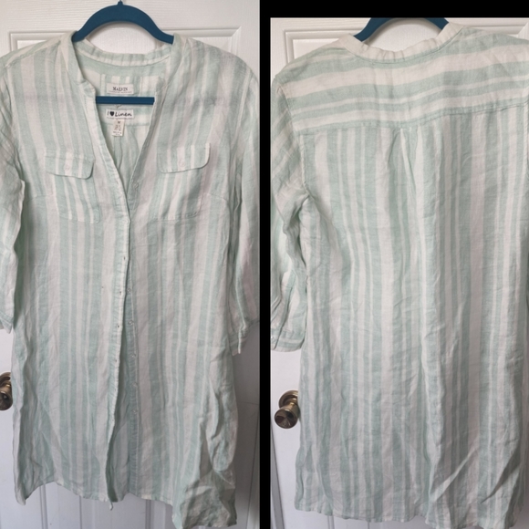 Anthropologie NWOT linen dress shirt - Picture 3 of 8